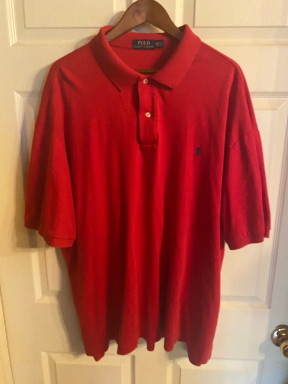 Ralph Lauren Red Men's Polo Shirt with Embroidered Logo 3X